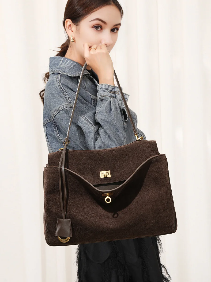 Autumn Winter Women's Suede Ge - Luxury Bags Tote recension och pris